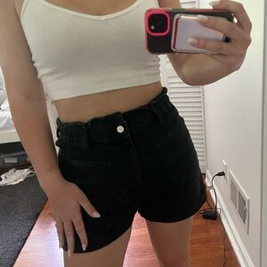 Zara black shorts